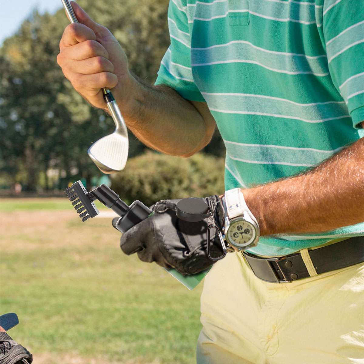 Golf Club Brush Tool Kit Groove Cleaner Cleaning Tool With Spray Water Bottle