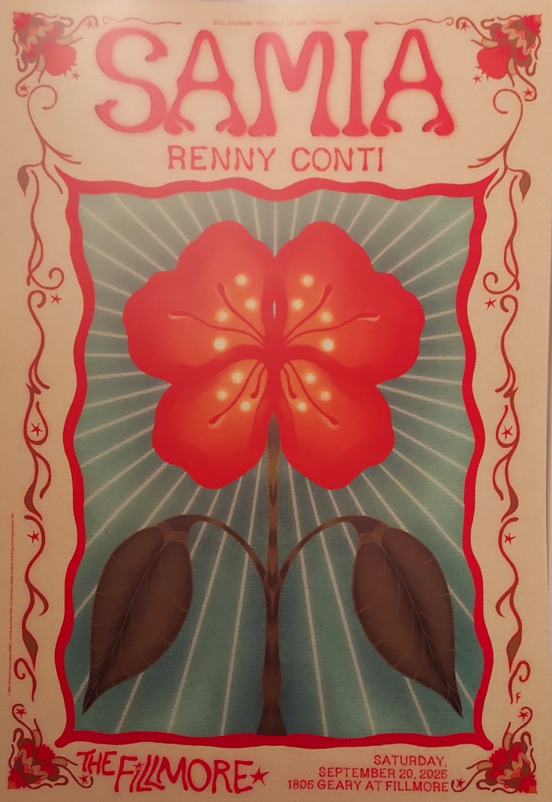 MINT SAMIA Fillmore Poster 2025