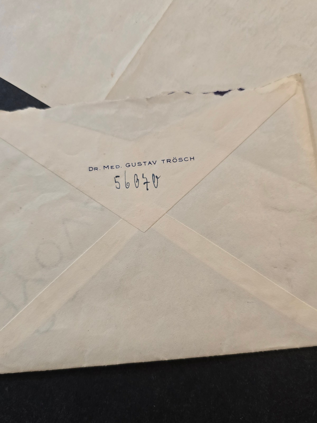 WWII Third Reich German Feldpost Mailed Red Cross Military Doctors Letter