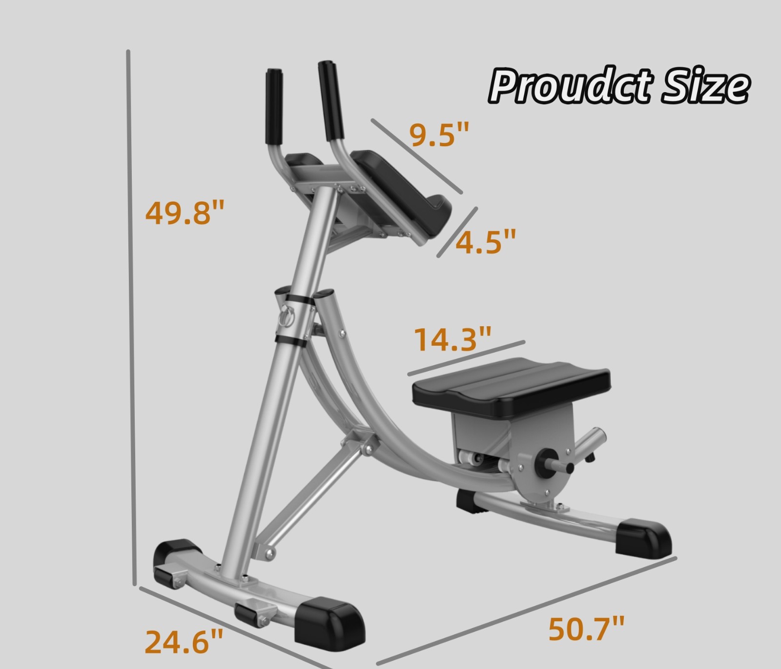 Ab Machine Core & Abdominal Workout Equipment For Home Gym Adjustable Ab Crunch