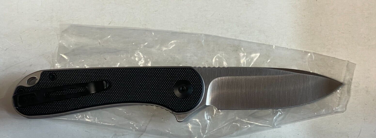 Civivi Elementum Folding Knife 2.96in D2 Steel Black G10 Handles C907A