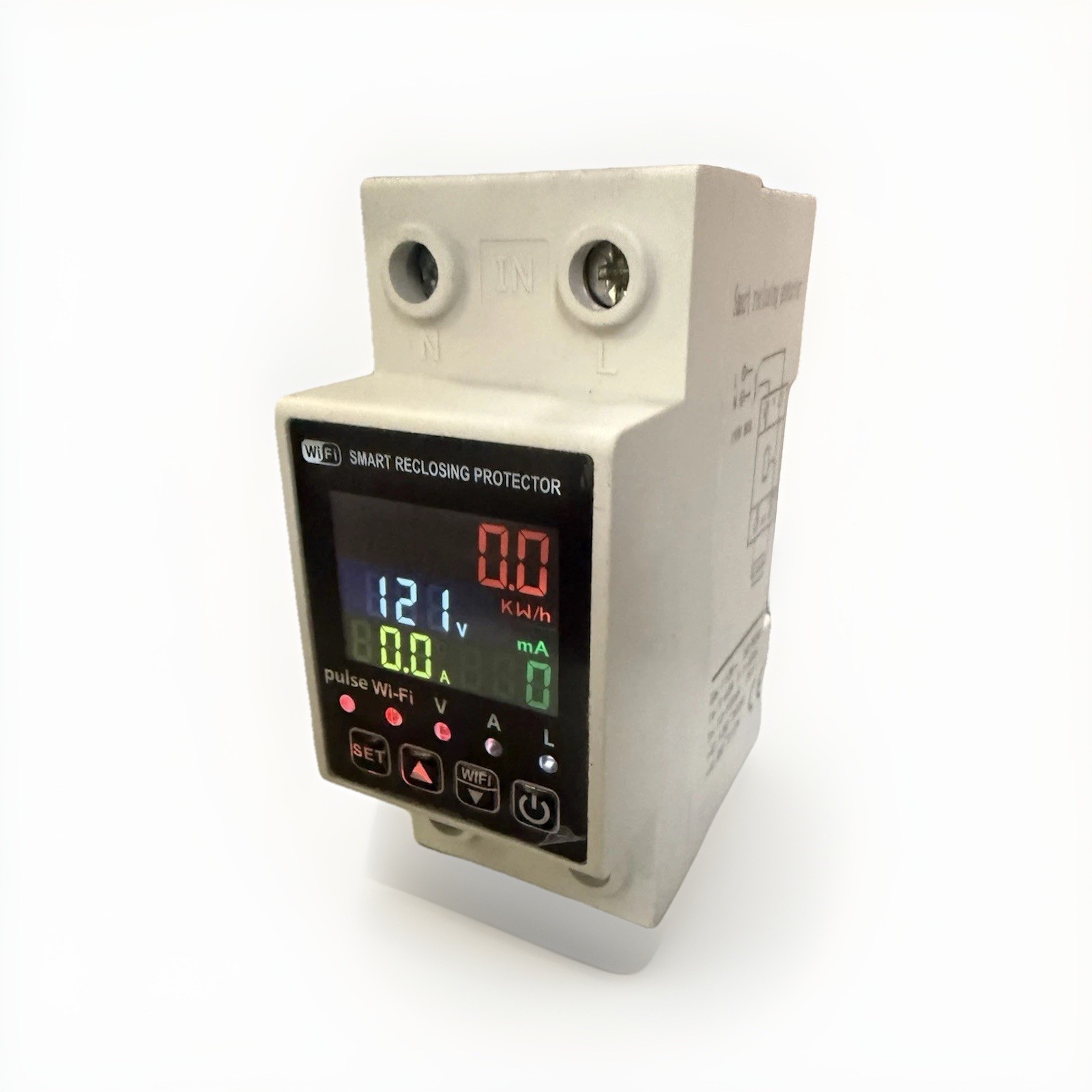 120V 240V 63A WiFi Smart Amp Meter Earth Leakage Voltage Reclosing Protector