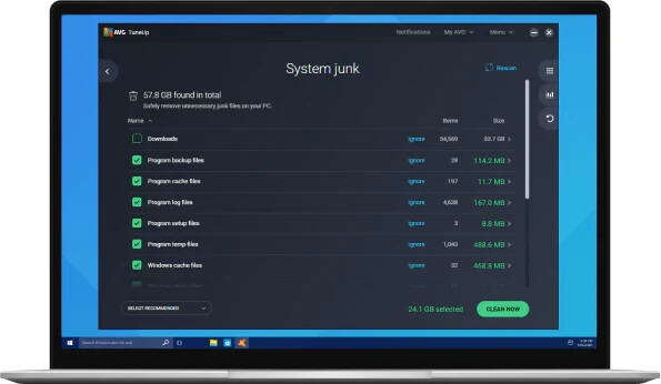 AVG TuneUp 2024 Multiple Devices 10 Devices 1 Year Subscription - EMAIL Delivery