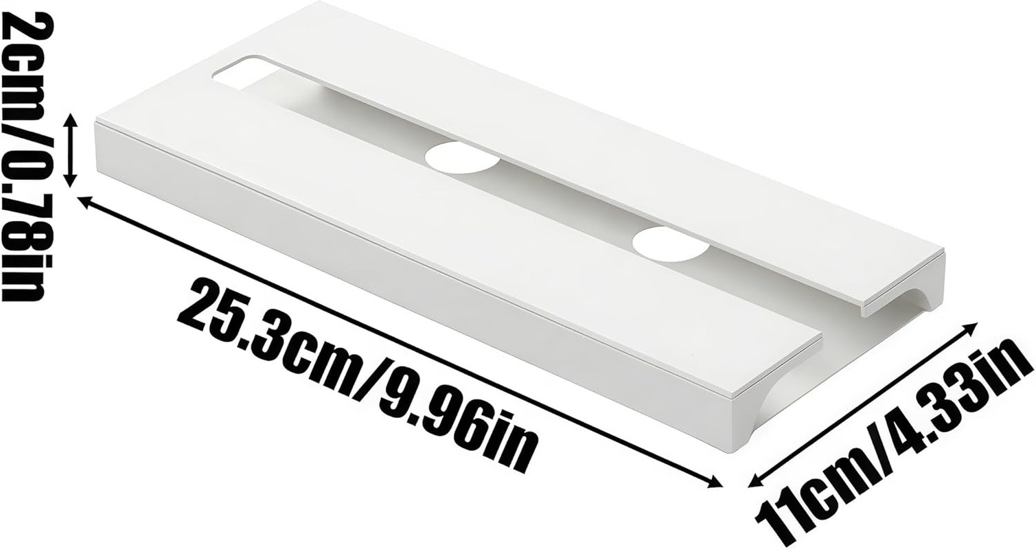 Wine Glass Rack Hangers under Cabinet, 2 Pack Wine Glasses Holders under Shelf N