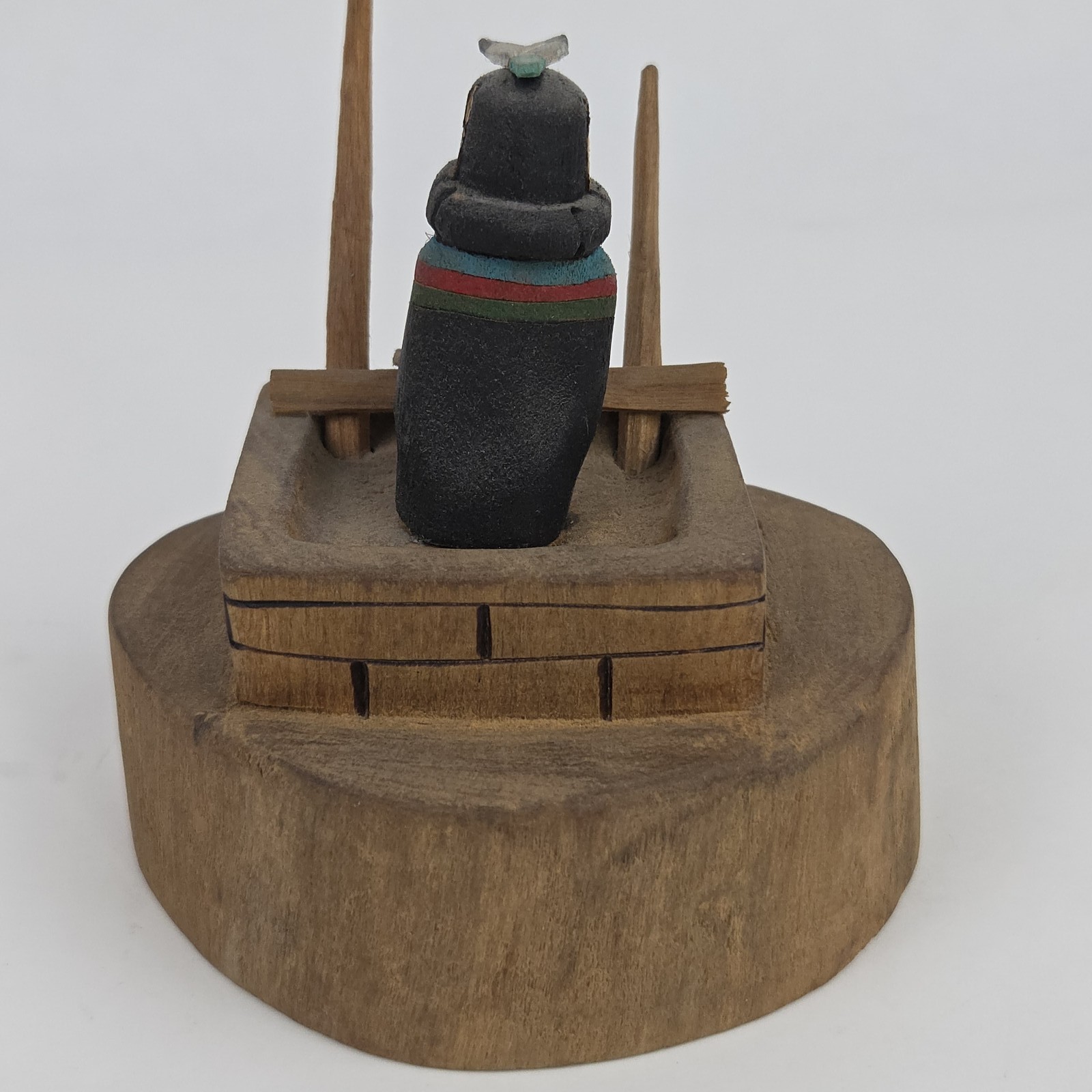 Hopi Crow Mother Kachina Doll Alton Pashano Hand Carved Pueblo Native American