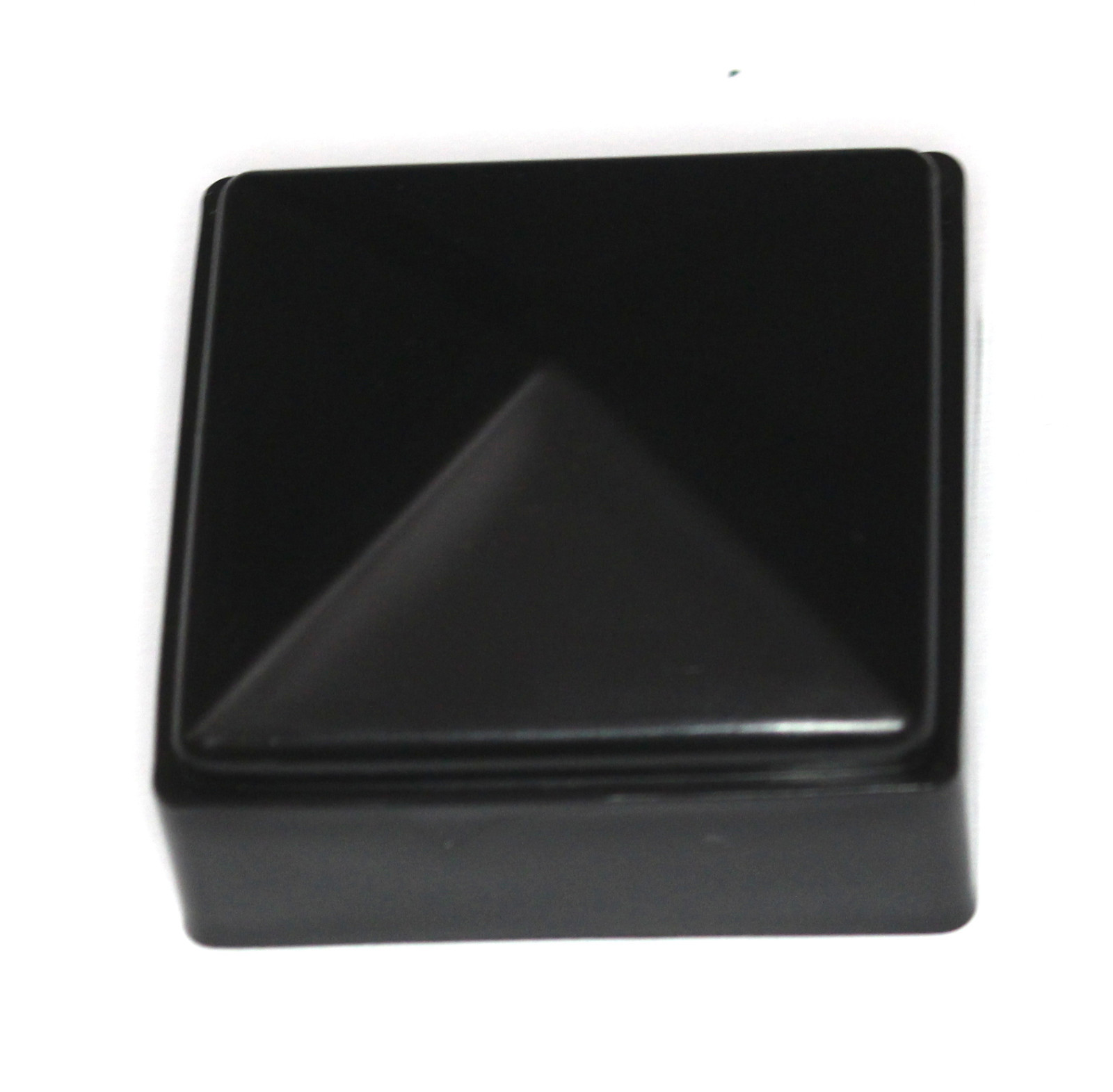 2 x 2 Fence Post Cap Black Plastic Cover for Metal Vinyl Wood Posts