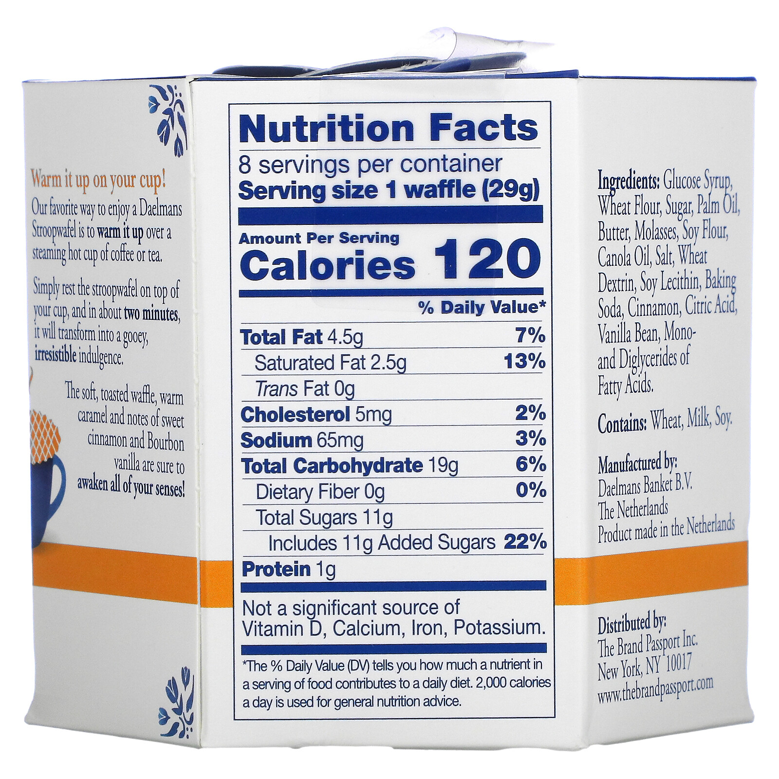 Stroopwafels, Caramel, 8 Waffles, 8.11 oz (230 g)