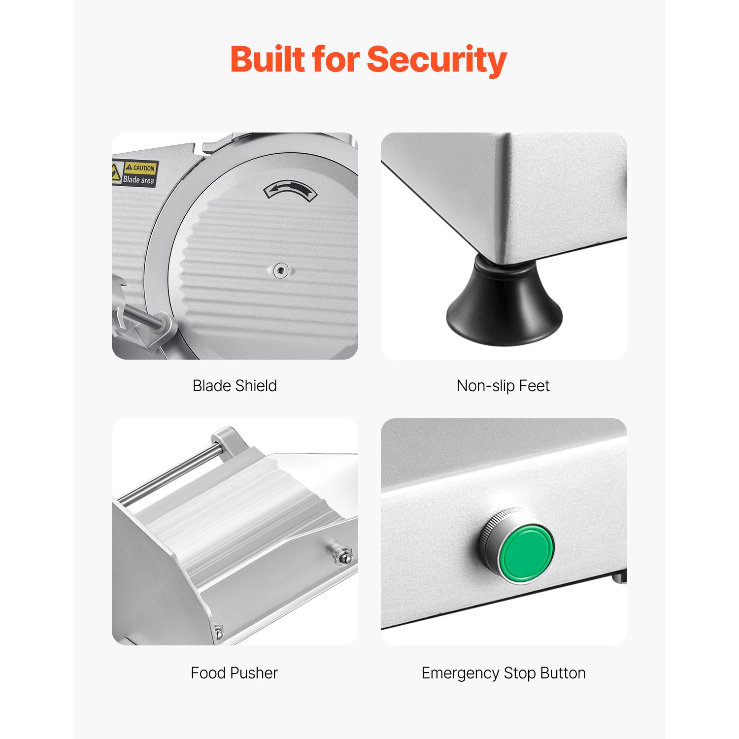 Commercial Electric Meat Slicer 10" Blade Deli Food Bread Cheese Cutter 180W