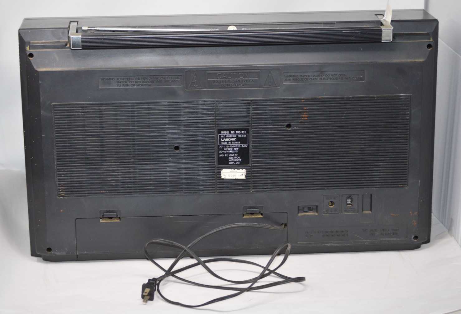 Vintage Lasonic TRC-931 Boom Box Ghetto Blaster Working Condition. Needs Retorat