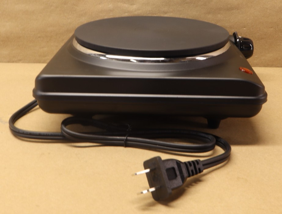 Elite Gourmet Electric Single Burner, Black