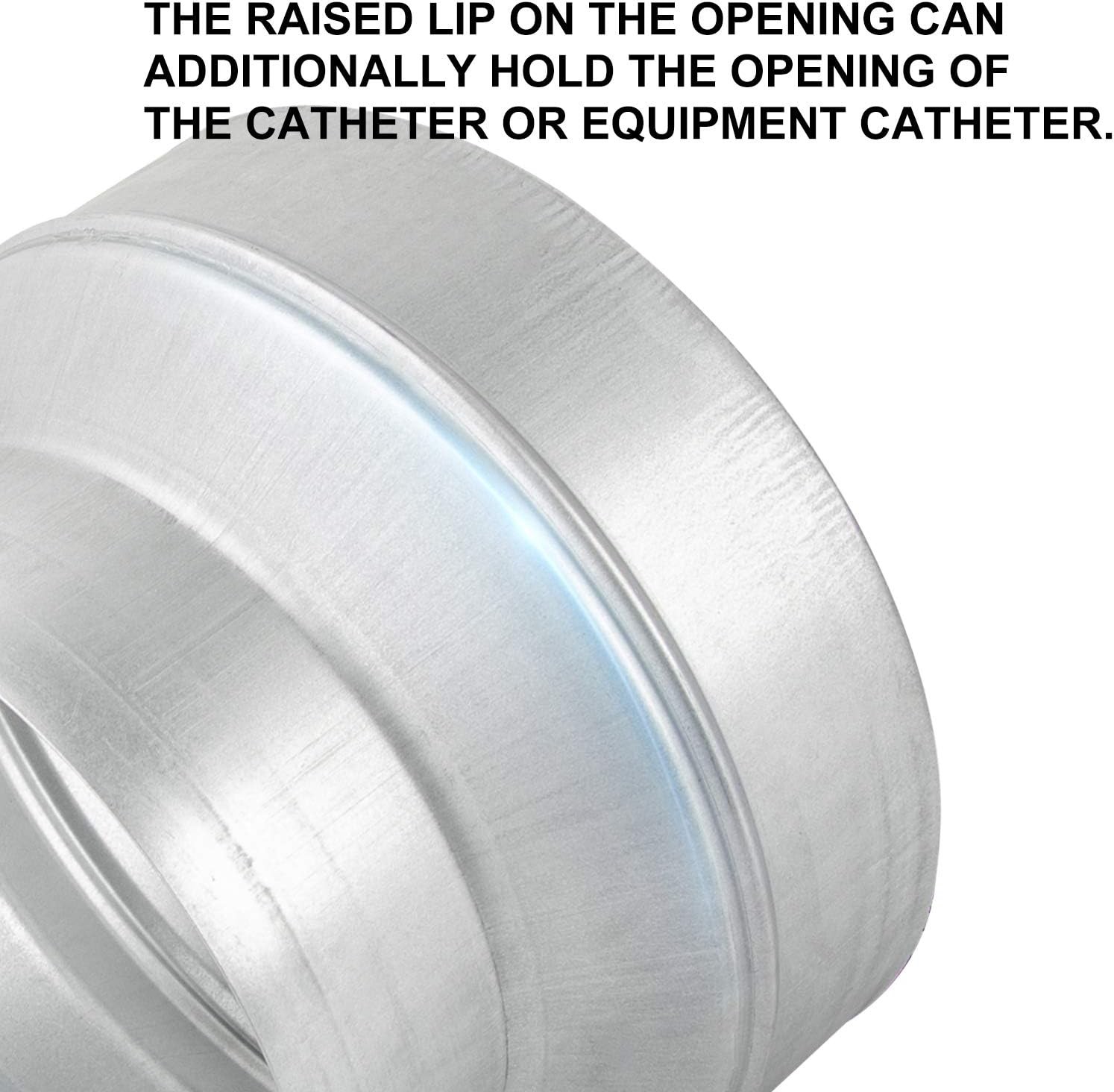 6 to 4 Inch Flexible Air Duct Reducer Adapter, Silver, New