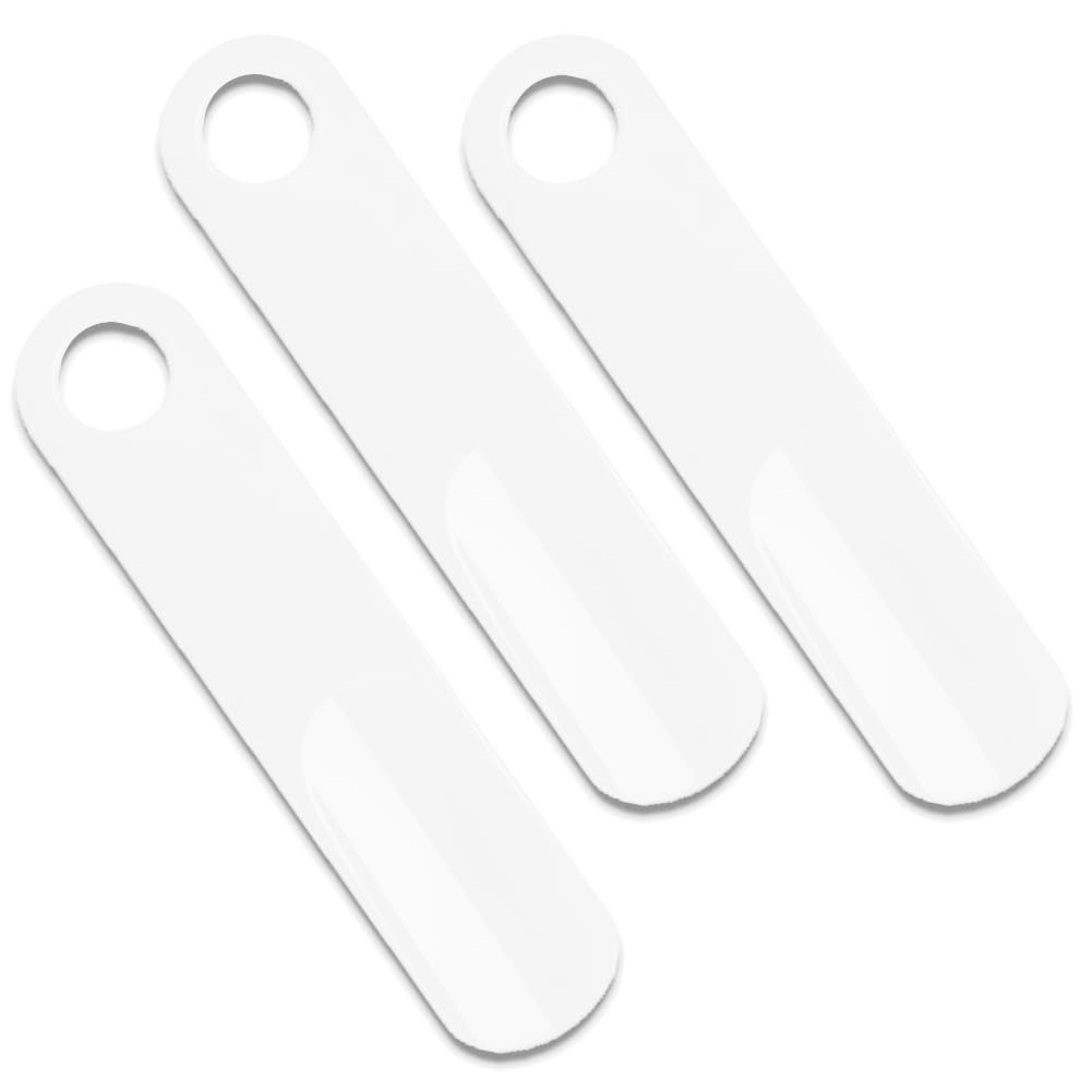 KHUYIO Shoe Horn 3Pack - Durable Horns for Men, Women, 7.5 Inches, White