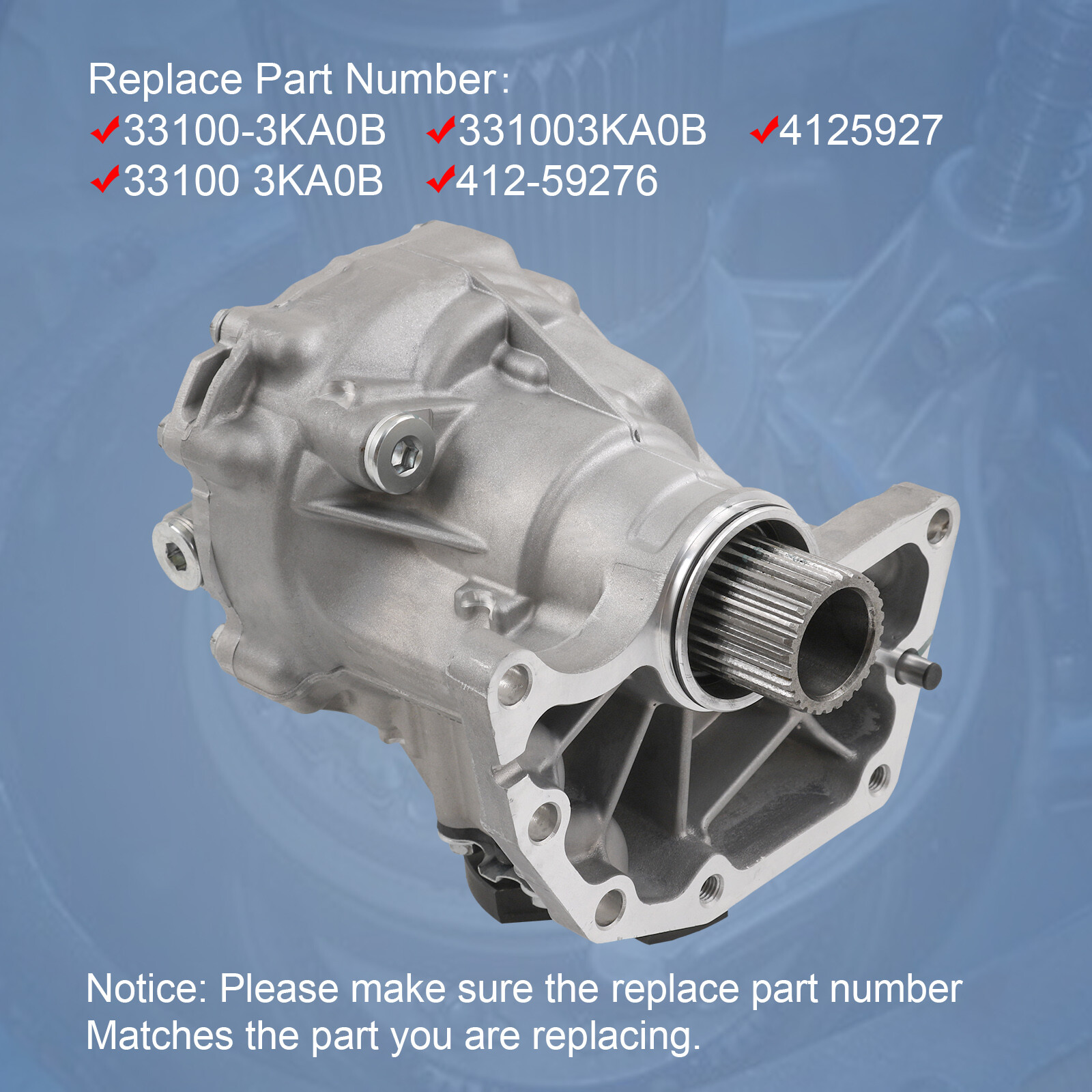 Transfer Case Assembly For Nissan Pathfinder 2013-2019 Murano 2015-2019 VQ35DE