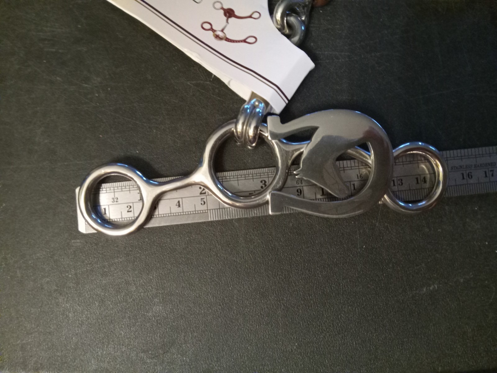 New Junior Jr cowhorse bit stainless steel 5 in mouth dog bone copper roller