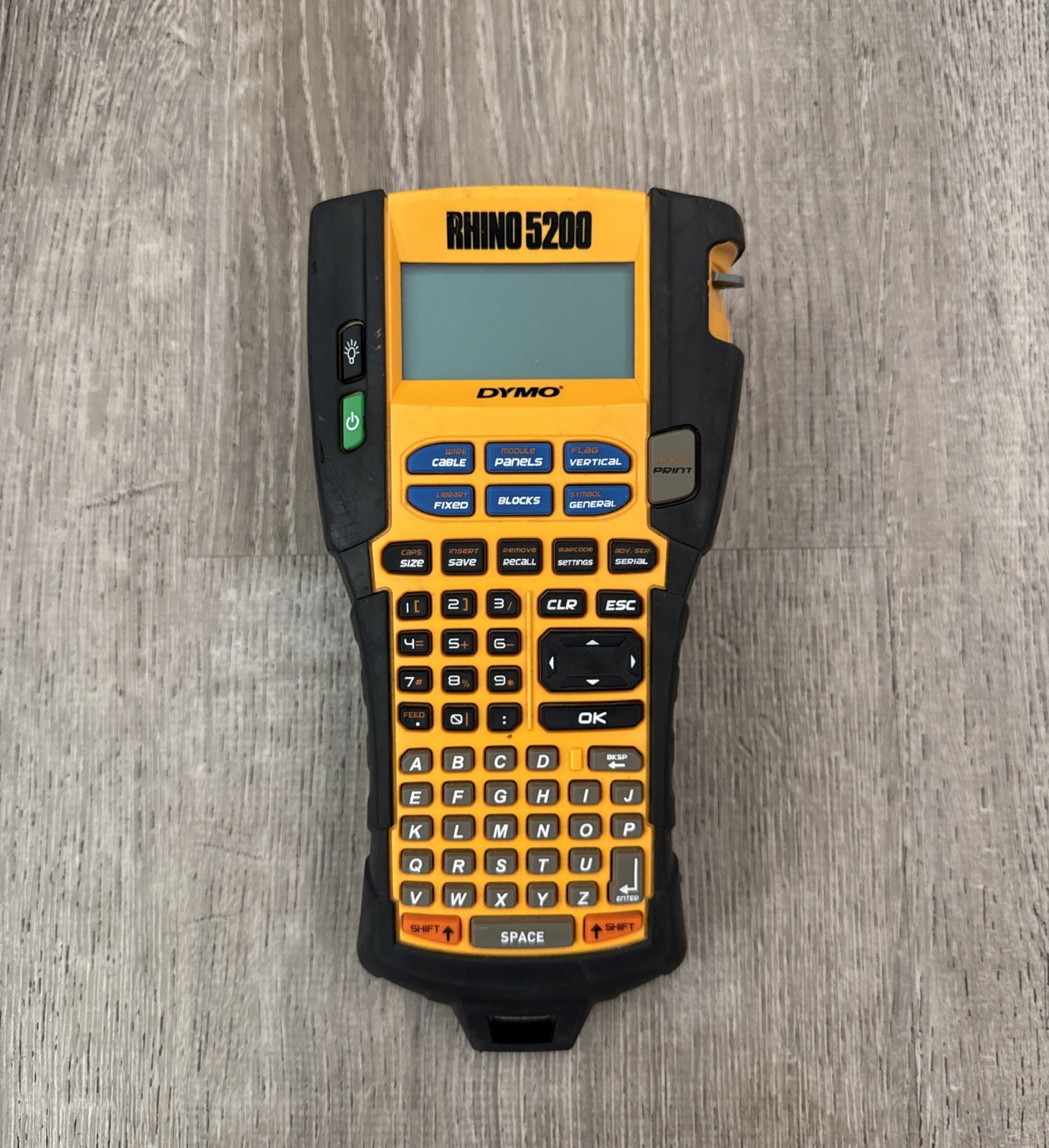 DYMO Rhino 5200 Industrial Label Maker - Black/Yellow