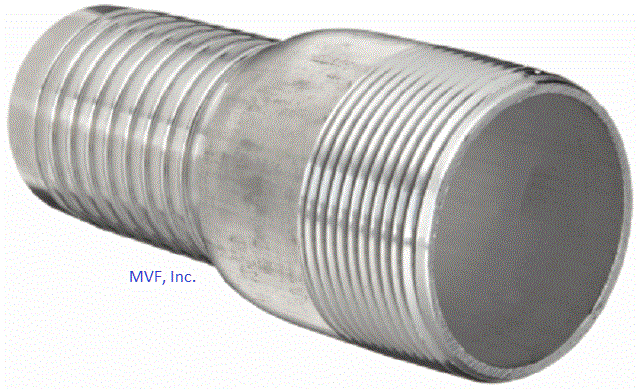 3" NPT Aluminum Hose Barb KC King Combination Nipple for 3" ID Hose SF300A
