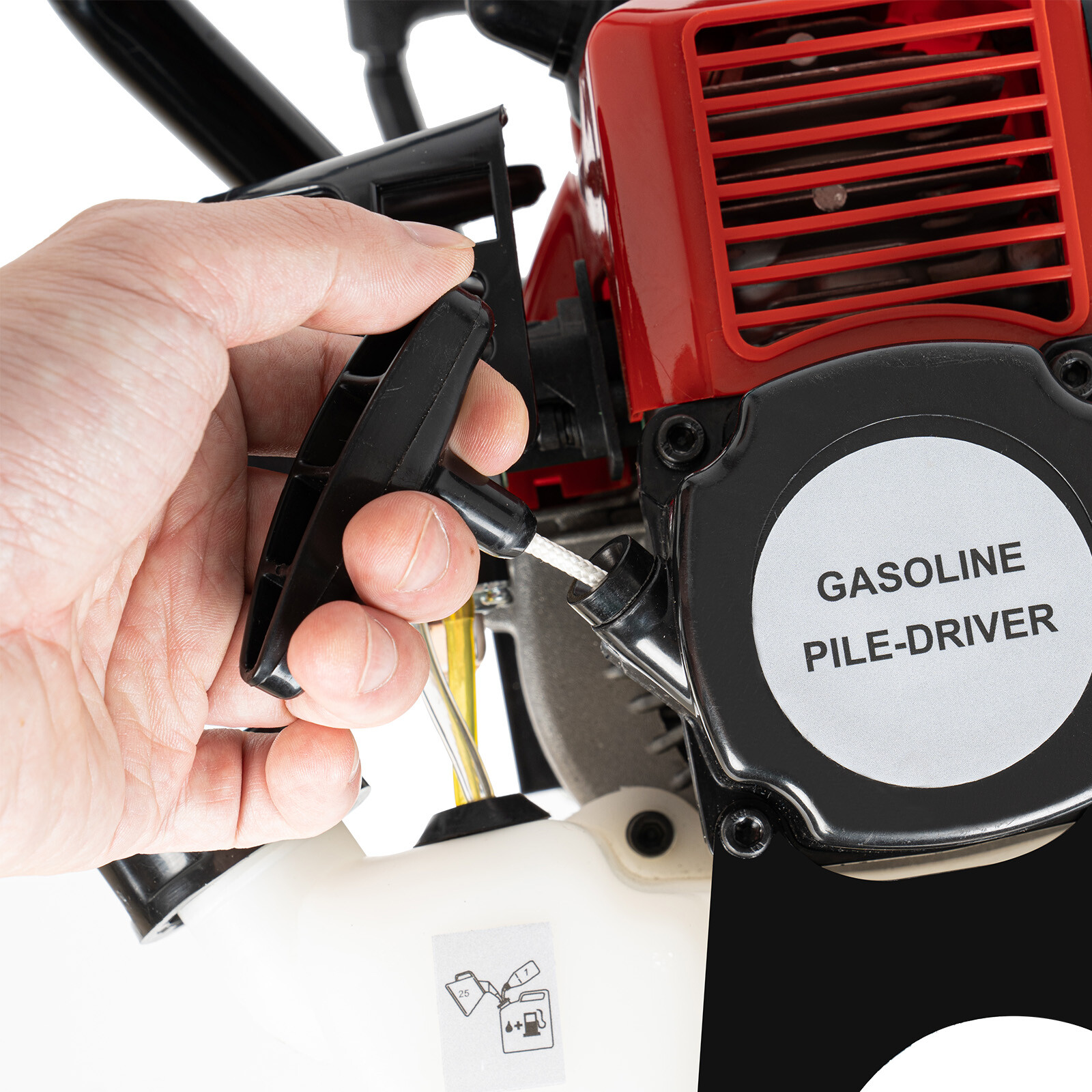 2-Stroke Gas Powered Post Driver Fence Pile Driver Hammer T Post Gasoline 1.2hp