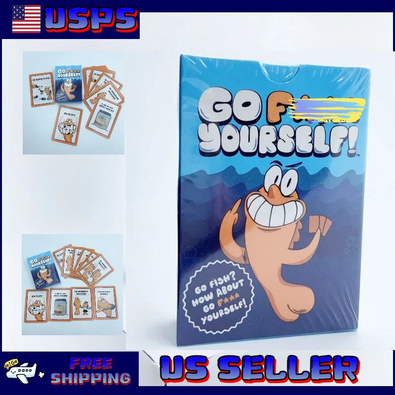 Go F**K Yourself Card Game, Adult Go Fish with Hilarious Humor