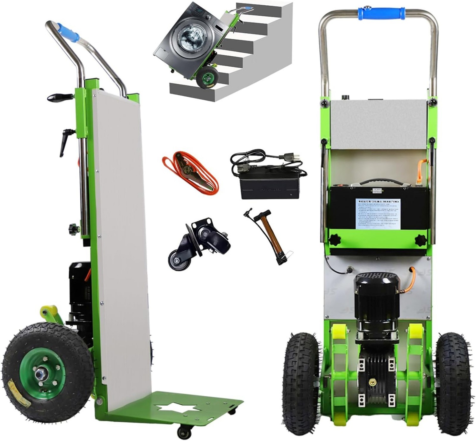 Electric Stair Climbing Hand Trucks Climber Dolly Cart for Moving 880lb Capacity