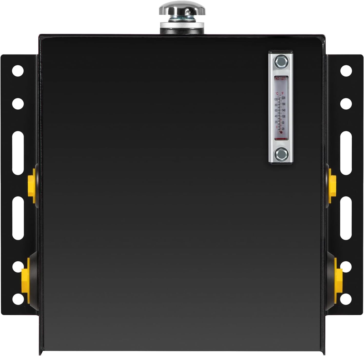 15-Gallon 14 Gauge Steel Hydraulic Fluid Reservoir Tank with Fill Cap Temp Gauge