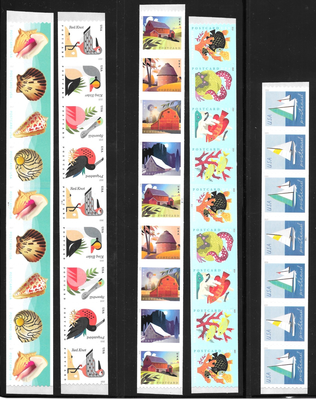 ALL POSTCARD Rate PNCs ISSUED SINCE 2006 (12 total) , FVF, Mint NH Cat $144.85