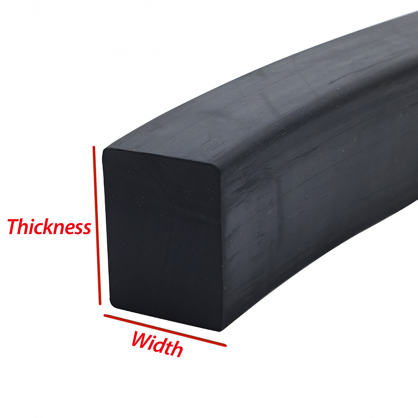 Solid Nitrile NBR Rubber Strip - Various sizes & Thicknesses - 3mm to 70mm