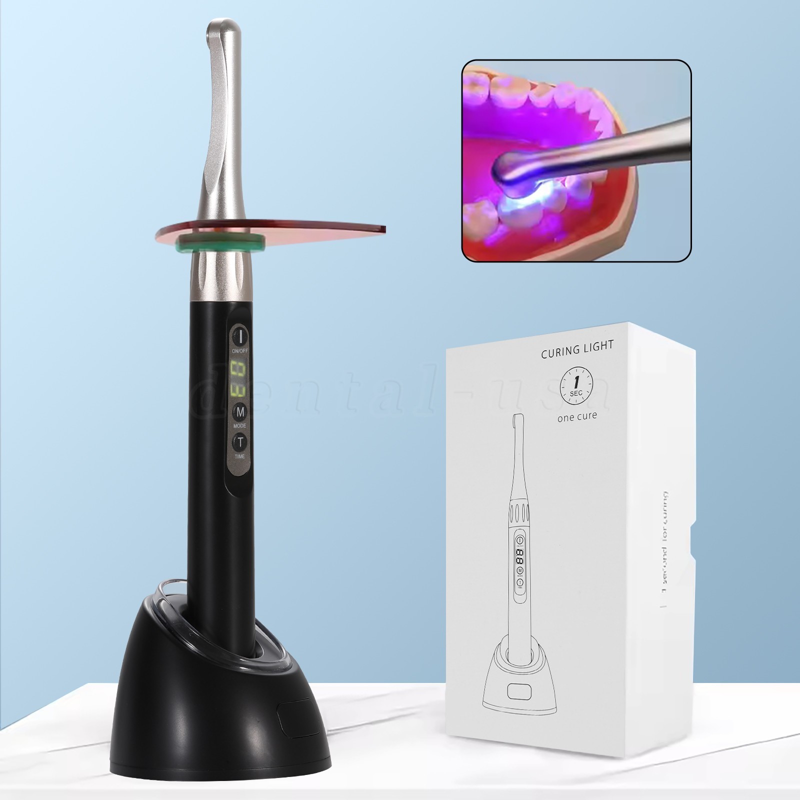 Woodpecker Style iLED Dental Curing Light Lamp 1 Sec Resin Cure 2500mw/c㎡ FDA
