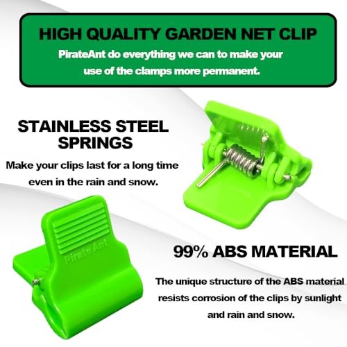 Greenhouse Clamps for 0.157 for 0.157-0.472inch Fiberglass hoop(30pcs)