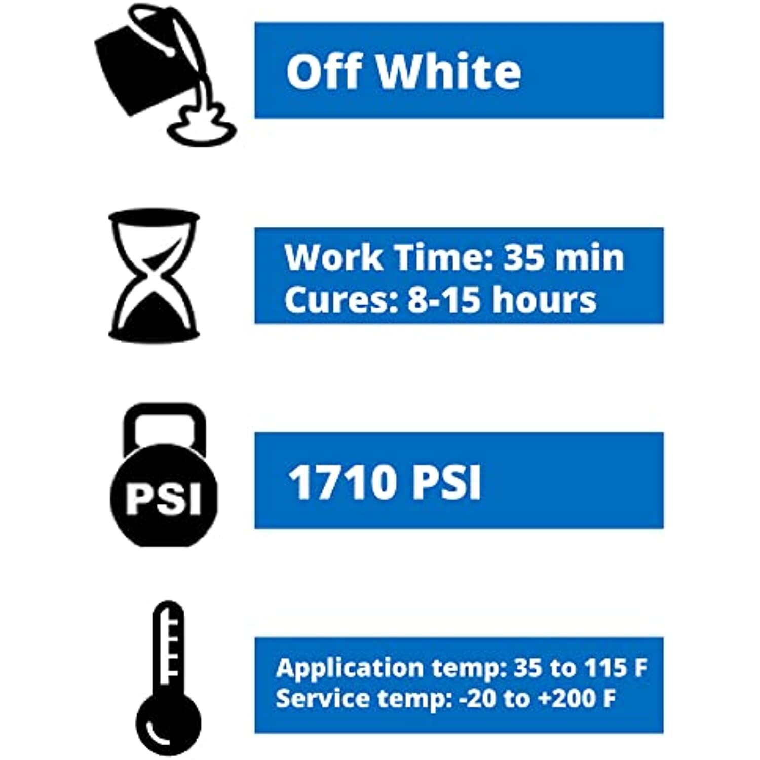 PC-Products PC-11 Epoxy Adhesive Paste, Two-Part Marine Grade, 1oz Applicator