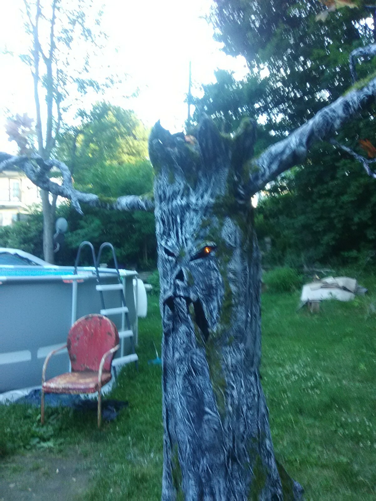 HAUNTED GLOWING HALLOWEEN TREES Halloween Props, OOAK by: MADMAT