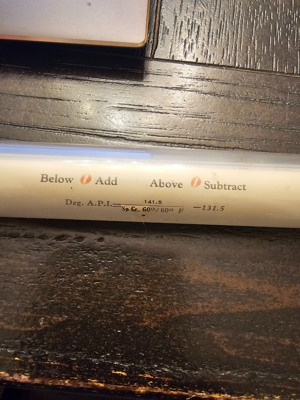Hygrometer 15" Petroleum Refinery API Scale Mod 141.5 Temp 60F Nurburg BX1