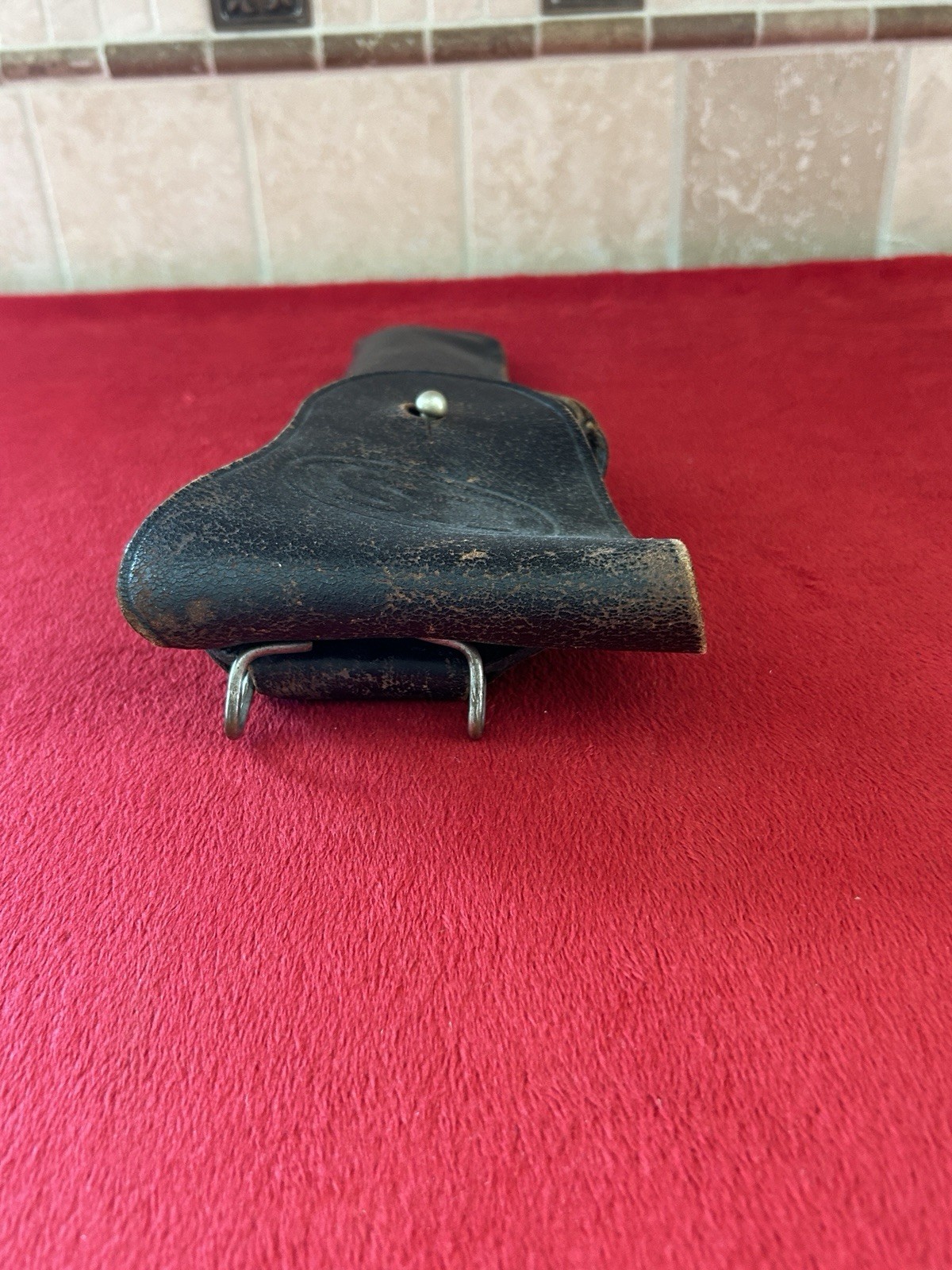 100% Original USGI M1911A1 .45 Black Leather Belt Holster Korean War