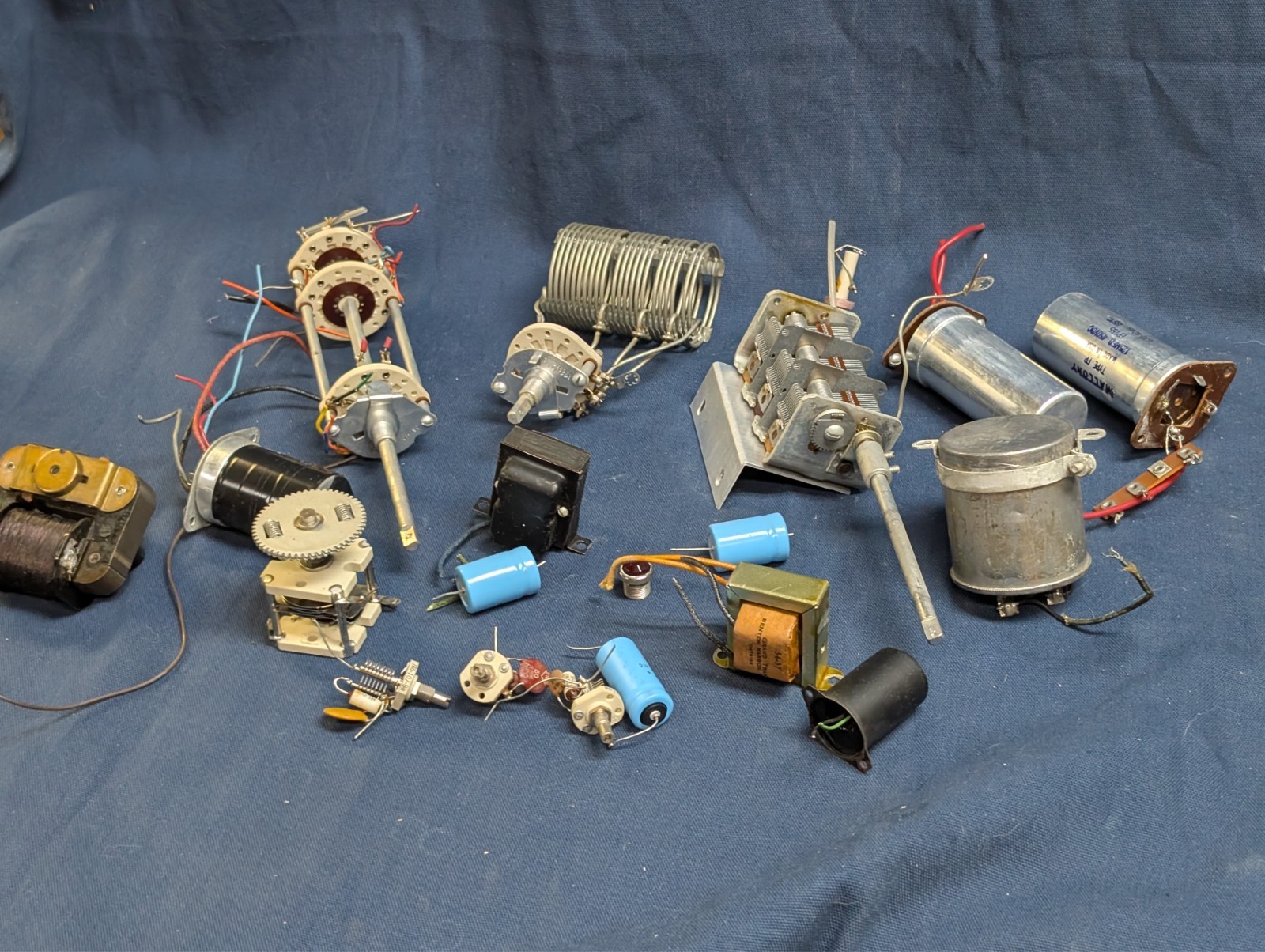 Heathkit Apache TX-1 Ham Radio Transmitter Various parts, Capacitors, tuners etc