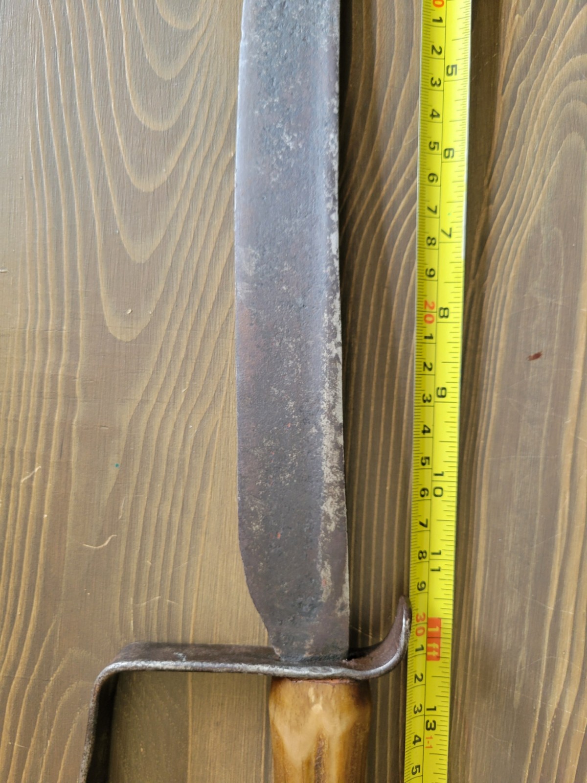 Civil War Confederate Field Made D-Guard Bowie Knife, Used