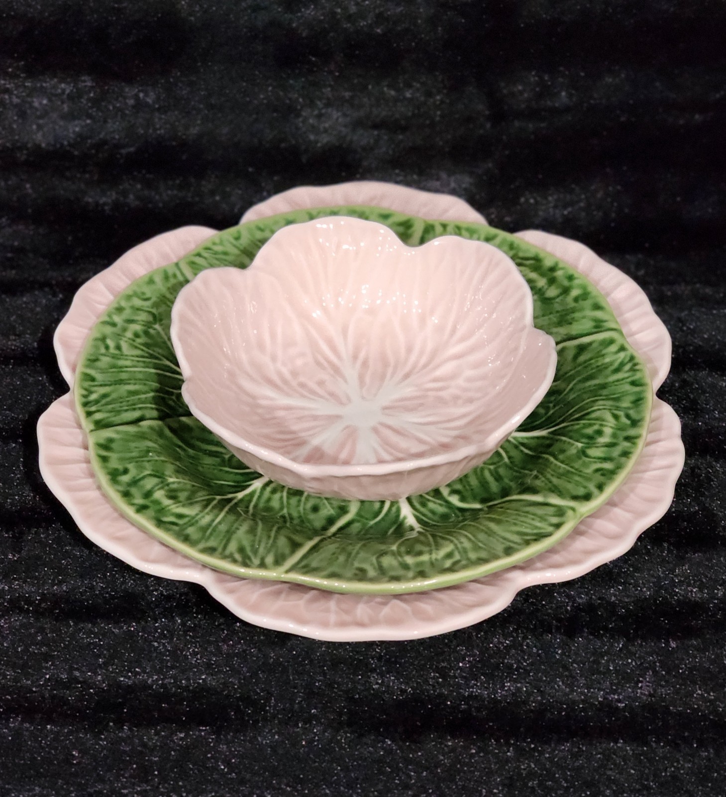 8 Green Cabbage 4 Dinner 4 Salad Plates Ceramic Hobby Lobby Easter Pinheiro Insp