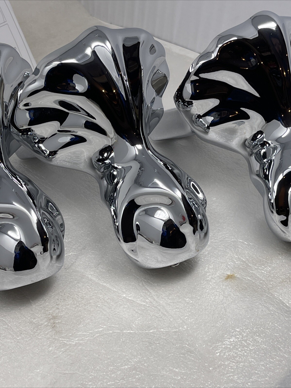 Giagni Ball And Claw Clawfoot Bathtub Tub Feet, Polished Chrome On Brass