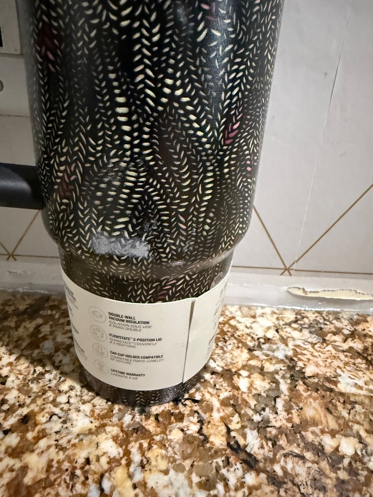 Stanley x Calia 30oz Flowstate Quencher H2.0 Tumbler Black Serpent Brand New