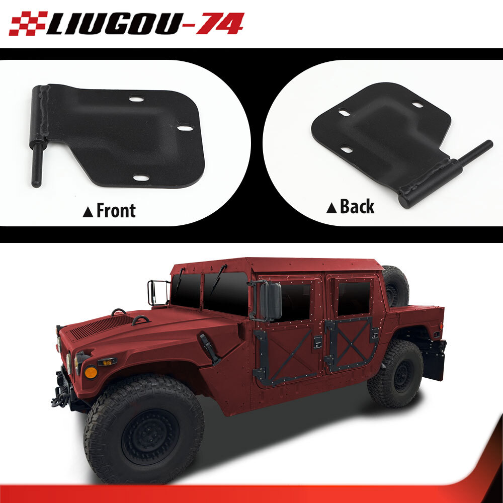 Fit For Humvee X-door Hinges (4) 2 Lh +2 Rh Hard Door M998 M1123 M1097 M1152