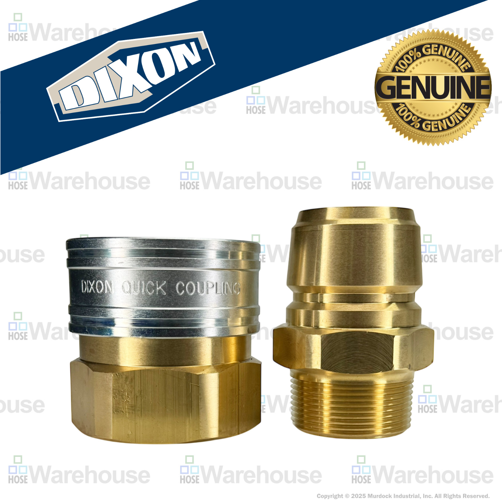 Genuine Dixon E-Series 1-1/2" Quick Disconnect – 12EF12-B, E12M12-B - 1400 PSI