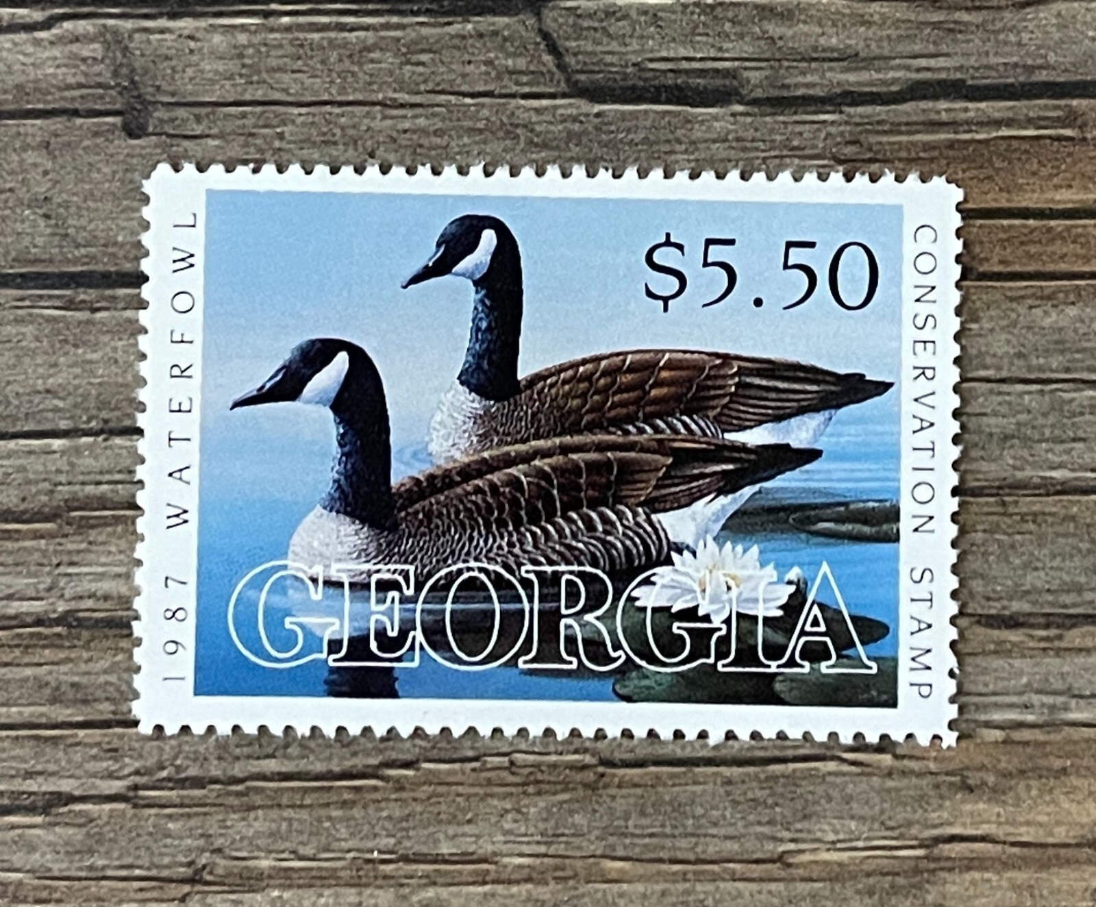 WTDstamps - 1987 GEORGIA - LotP - State Duck Stamp - Mint OG NH