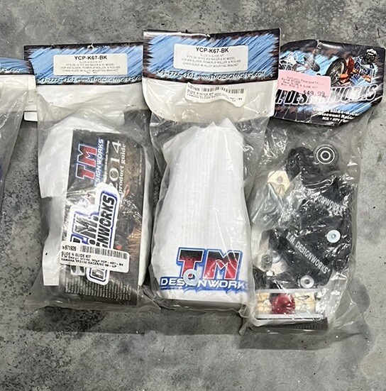 T.M. Designworks Chain Slide-N-Guide Kit for Stock Arms Black YCP-K67-BK