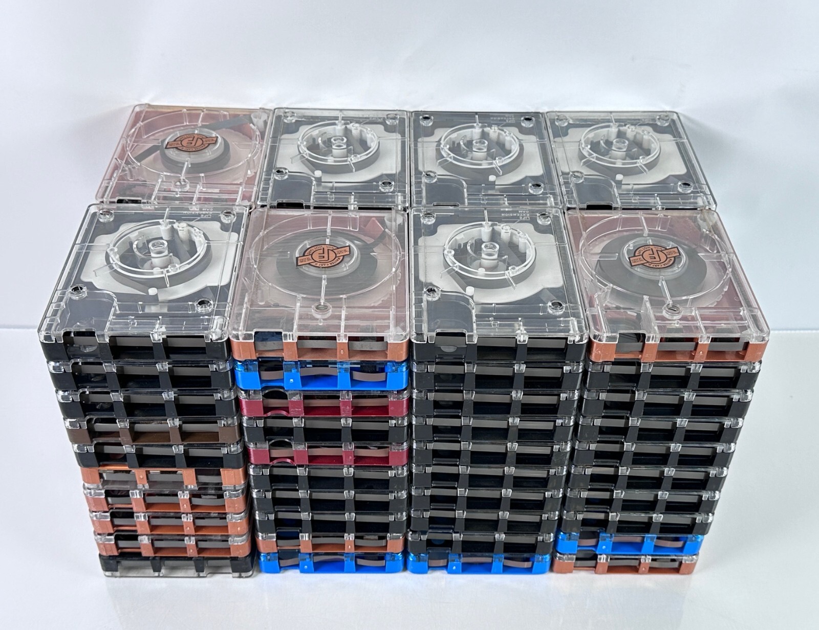 Lot of 80 Broadcast NAB Tape AA Cartridges 3M, Fidelipac, Audiopak, Scotchcart