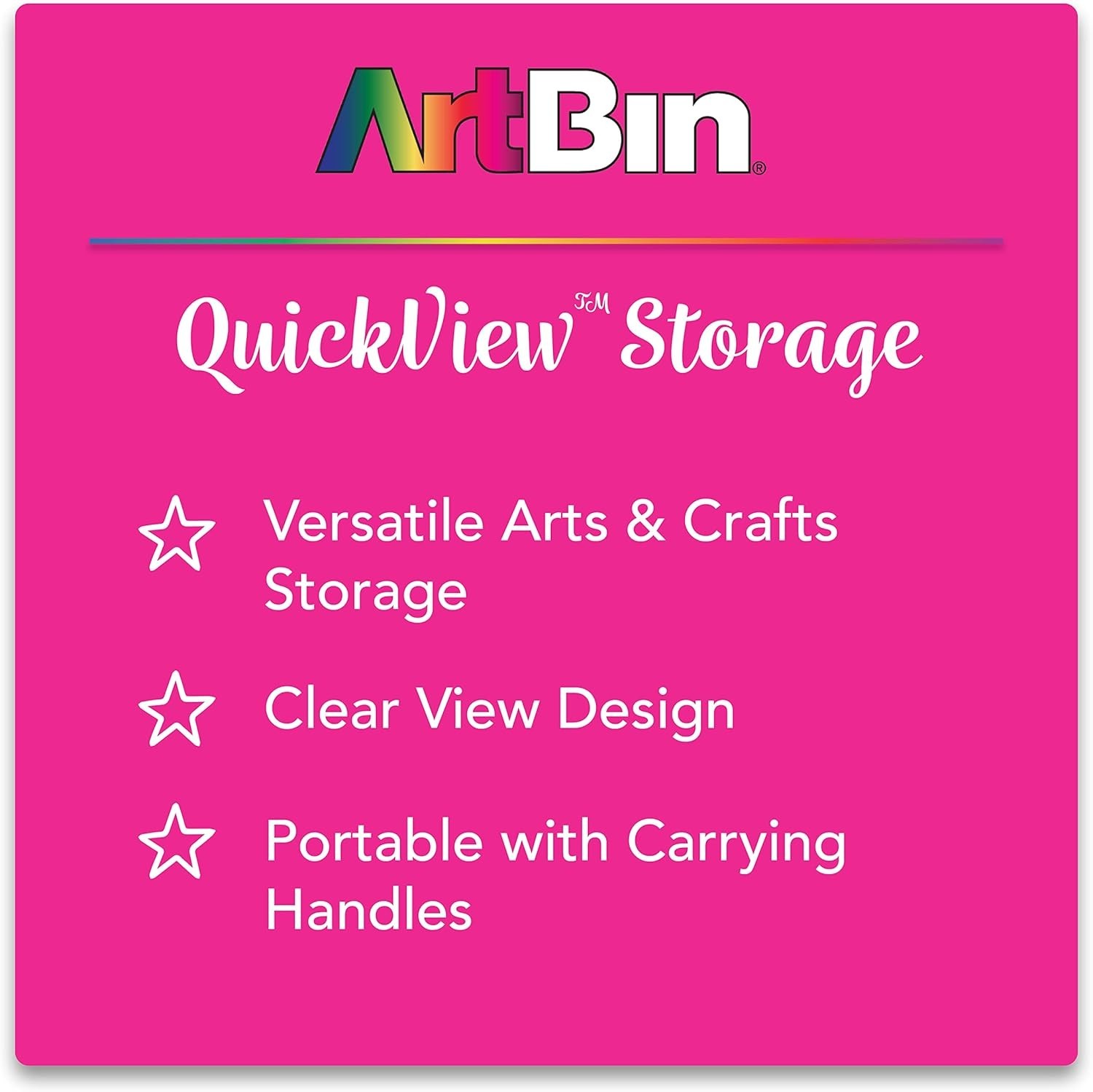 ArtBin 6877AG Double-Sided Quick View Carrying Case Organizer