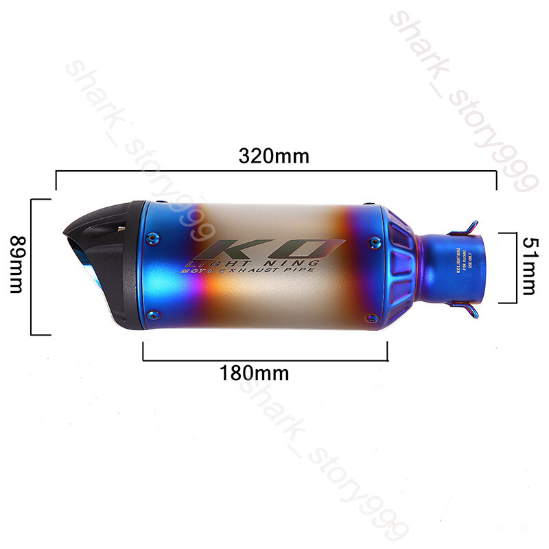 Ninja 650 For Kawasaki Z650 2023-25 Exhaust 51mm Muffler Tips Header Front Pipe