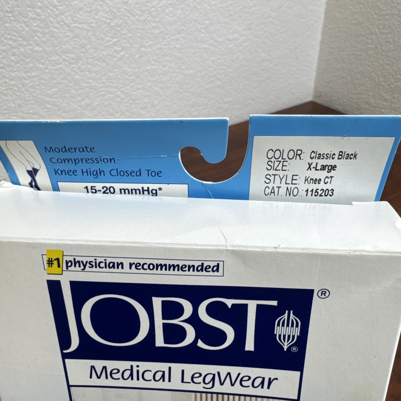 Jobst Opaque Knee High CT 15-20 Classic Black X-Large 115203