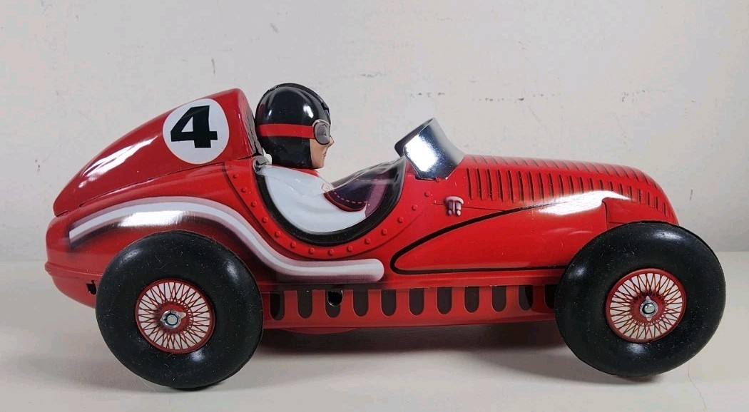Schylling Tin Grand Prix Racer With Piston Pounding Engine Sound NIB