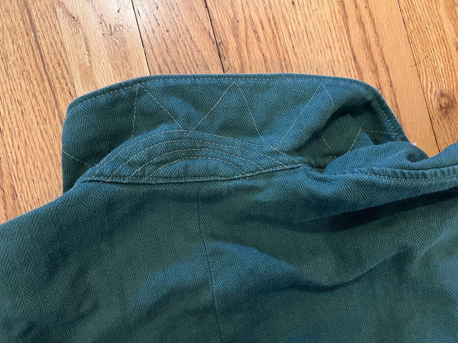 WWII German Heer Panzer Summer Wrap Large/XL Green Cotton Twill Reproduction?