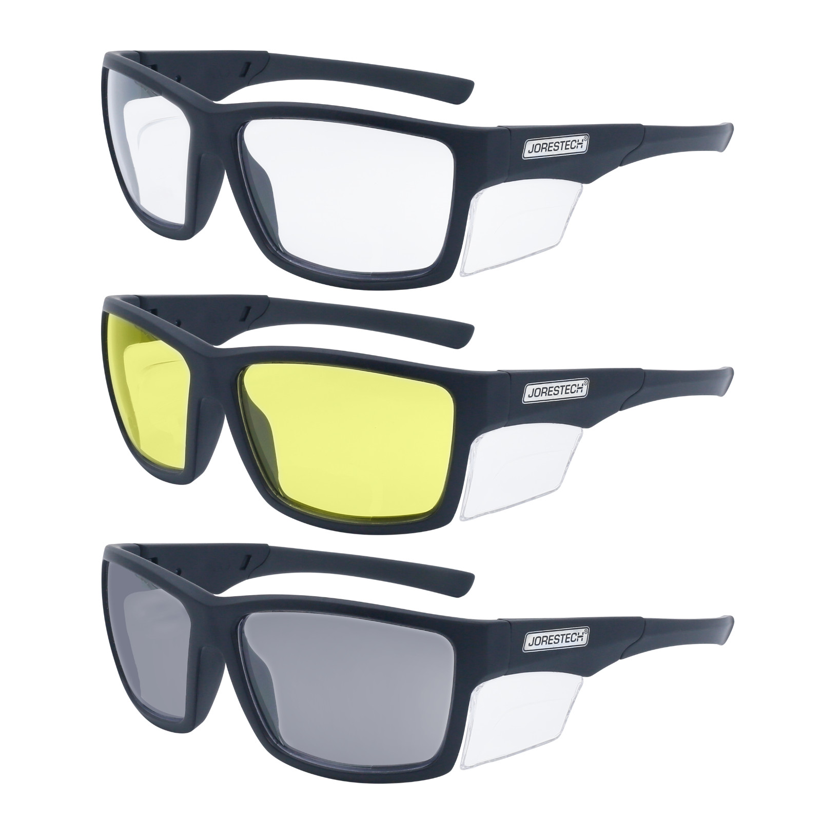 Safety Glasses Side Shields with Black Frame Z87+ LS-561 Jorestech
