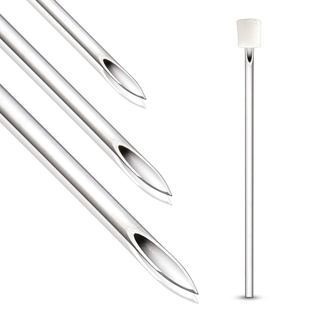 Pack of 10 Piercing Needles Surgical Steel Sterile Disposable Piercing Needles