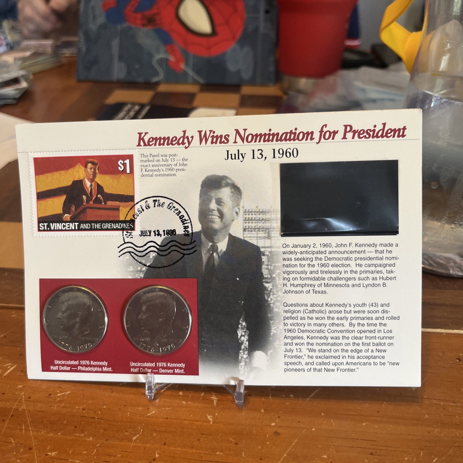 St. Vincent & The Grenadines JFK Coin And Stamp Sets (8 sets)